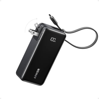 Anker Power Bank, 25,000mAh, Triple 100W USB-C Ports, Built-in