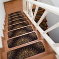 thumbnail image 5 of Beverly Rug Non Slip Stair Treads for Wooden Steps, Stair Carpet Treads with Anti Skid Rubber Backing, Set of 15, Black, 5 of 8