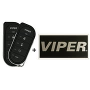Two Replacement LED 2-Way LED Remotes + Viper Sticker Bundle