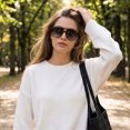 thumbnail image 3 of YDAOWKN Aviator Sunglasses for Womens Retro Trendy Sunglasses UV400 Protection, 3 of 6