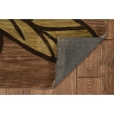 Linon Trio Space Dyed Floral Area Rug - Walmart.com