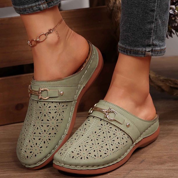 MKLEKYY Sandalias Plataforma Zapatos de Playa Zapatillas de Mujer Sandalias Planas de Una Sola Pieza para Vacaciones En La Playa 825