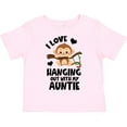 thumbnail image 3 of Inktastic Monkey I Love Hanging out with My Auntie Boys or Girls Toddler T-Shirt, 3 of 5
