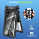 thumbnail image 3 of Funda impermeable para teléfono Niveaya Double Space, paquete de 2, IPX8, 3 of 6