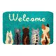 thumbnail image 1 of Kit de manualidades con gancho de pestillo para gatos, hilo para tejer a crochet, patrón de gato, alfombra con gancho de pestillo A, 1 of 7