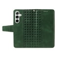 thumbnail image 5 of for Samsung Galaxy A36 5G Flip Case with Cash Slot Credit Card Slots Kickstand PU Leather Shockproof Lightweight Full Body Protective Magentic Clasp Rugged Case Cover with Wrist Strap, Darkgreen, 5 of 10