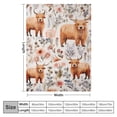 thumbnail image 4 of ONETECH Highland Cow Blanket for Girls Kids, Highland Cow Gifts for Girls Throw Blanket for Couch Bed Travel, Toddler Blanket for Daycare Nap Preschool, 4 of 6