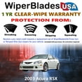 thumbnail image 2 of 2003 Acura RSX Beam Wiper Blades Wipers w/1yr Warranty (Set of 2) (WiperBladesUSA), 2 of 5