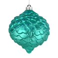 thumbnail image 1 of Adorno Vickerman Piña de Pino Brillante Verde Azulado 15 cm Paquete de 6, 1 of 3