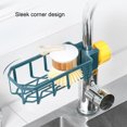 thumbnail image 5 of Travelwant Sponge Holder Over Faucet Kitchen Sink Caddy Organizer, Stainless Steel Detachable Hanging Faucet Drain Rack, 5 of 7