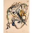thumbnail image 3 of Wassily Kandinsky 12x14 Black Modern Framed Museum Art Print Titled - Watercolour with Seven Strokes (1916), 3 of 5