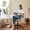 White, variant on sruoe Rocking Chair Cushion, Outdoor Back Cushions, Chaise Lounge Cushions, Indoor Patio High Back Chair Pads, Soft Thicken Seating Cushion Back Chair, Polyester