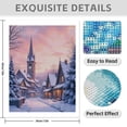 thumbnail image 3 of Diamond Art Kit for Adults, Snowy Village Scene Diamond Painting for Adults Beginners, DIY Diamond Art Painting Kits, 5D Diamond Painting Crafts for Home Decor 12x16 Frameless, 3 of 7