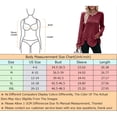 thumbnail image 4 of Cuteduck Long Sleeve Shirts for Women Crew Neck Lightweight Loose Casual Tunic Button Tops S-XXL, 4 of 4
