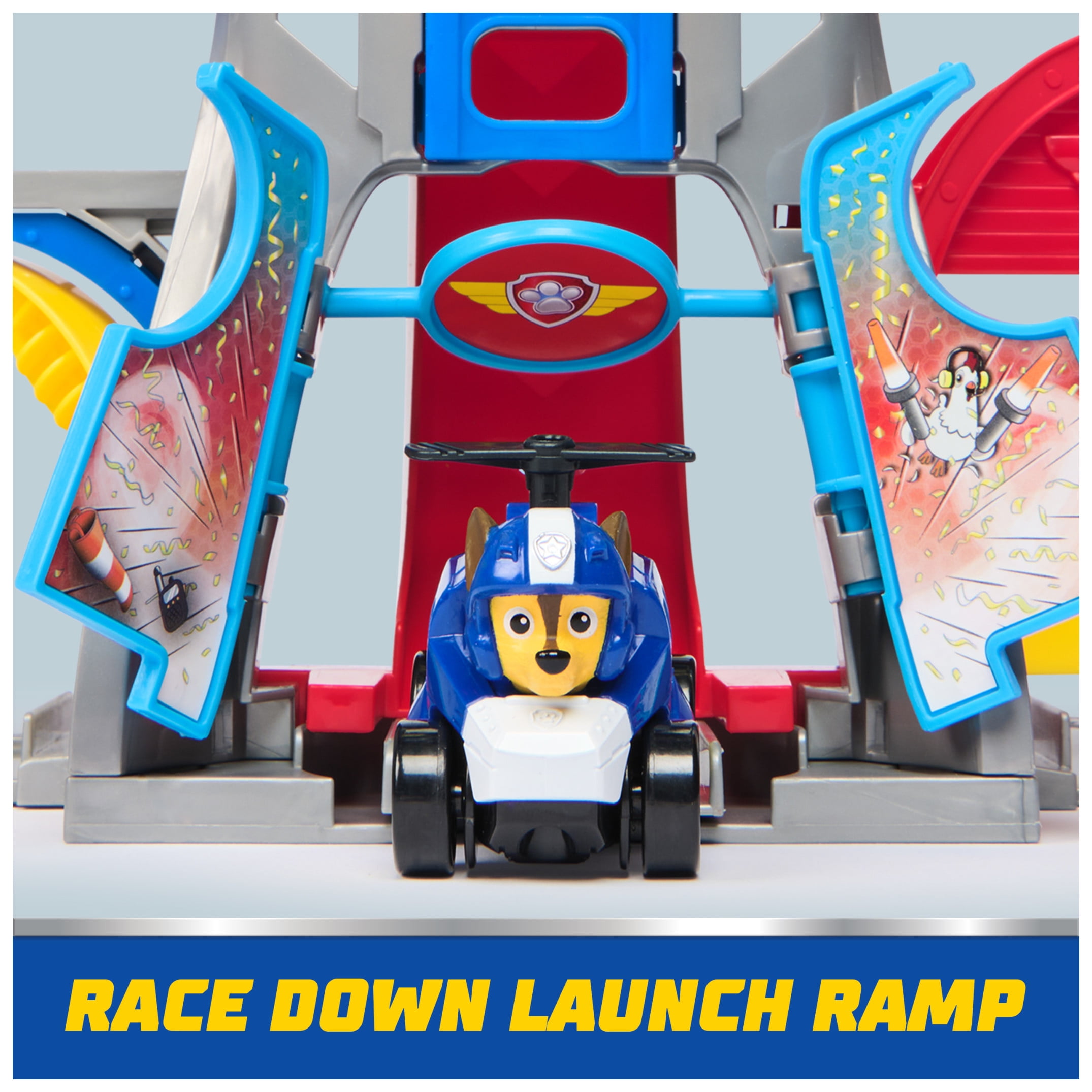 PAW Patrol: Air Rescue, Pup Squad Airport Playset with Chase, Marshall & Skye Vehicles for Kids Ages 3+