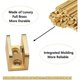 thumbnail image 3 of Clips para estantes de ducha de fácil instalación sin taladrar en vidrio, abrazaderas de vidrio de latón sólidas y duraderas, material de lujo con diseño moderno, admite estantes de vidrio de 10 mm a, 3 of 5