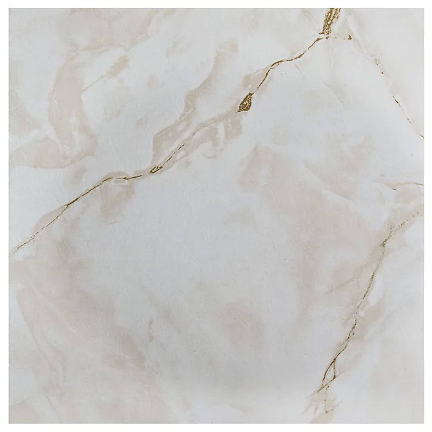 12x12 Nexus (5 Cartons-100 Tiles) Classic White Grey Veins Self Adhesive Vinyl Floor Tile-100 sq. ft.