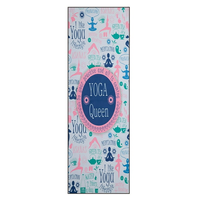 Tignapoo Foldable Quick-Dry Non-Slip Yoga Mat with Unique Print Designs - Soft, Comfortable, and Lightweight for Easy Carrying - Ideal for All Types of Exercise Activities