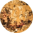 thumbnail image 1 of Ahgly Company Indoor Round Oriental Orange Industrial Area Rugs, 5' Round, 1 of 4