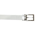 thumbnail image 3 of Greg Norman Golf Men's Reversible Textured Leather Belt, 46" Gray/White, 3 of 3