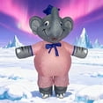 thumbnail image 2 of Halloween Cute Pink Elephant Inflatable Costume Adult Cosplay Inflatable Dress Up Bachelor Elephant Party Suit Holiday Party,Height 59"–74.8",elephant, 2 of 7