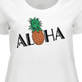 thumbnail image 4 of Inktastic Aloha- with pineapple Women's Plus Size T-Shirt, 4 of 5