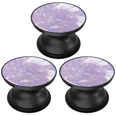 3 Pack Cell Phone Grip Stand with Expandable Kickstand (Not for Popsockets) - Glitter Purple