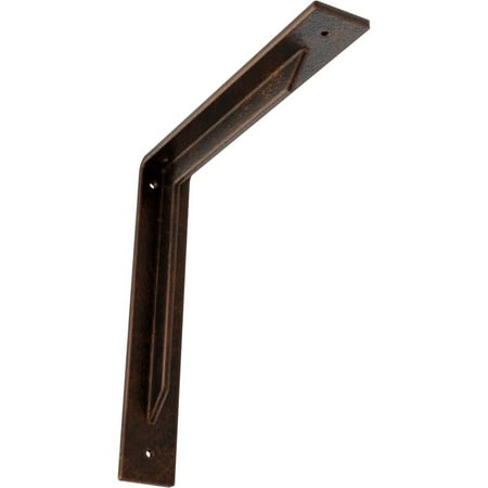 

Ekena Millwork 2 W x 12 D x 12 H Stockport Steel Bracket Antiqued Copper