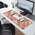 thumbnail image 2 of Long Mouse Pads for Desk,Pioneer Flower Floral Print Pattern Desk Mats on Top Of Desks, Desk Mouse Pad Extra Large with 3mm Non-Slip Base and Stitched Edge for Gaming,Office,Work,Home 31.5"x11.8", 2 of 6