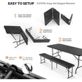 thumbnail image 5 of VINGLI Foldable Camping Table, Black, 5 of 17