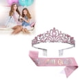 thumbnail image 2 of MOQIN Birthday Girl Tiara, Crown for Girls, Princess Crown with Birthday Sash, Birthday Crowns Tiara for Women, Happy Birthday Decorations Party Supplies Gifts, 2 of 4