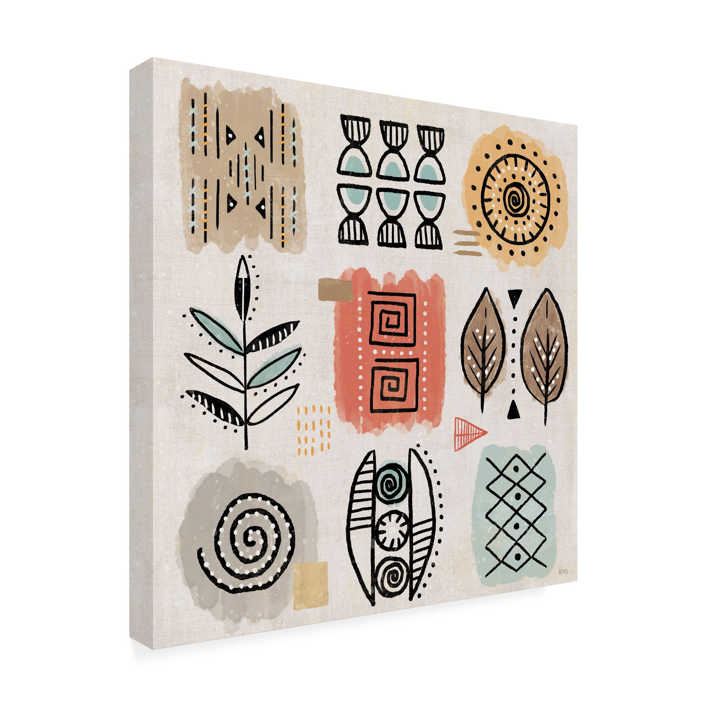Veronique Charron 'Tribal Tones VIII' Canvas Art