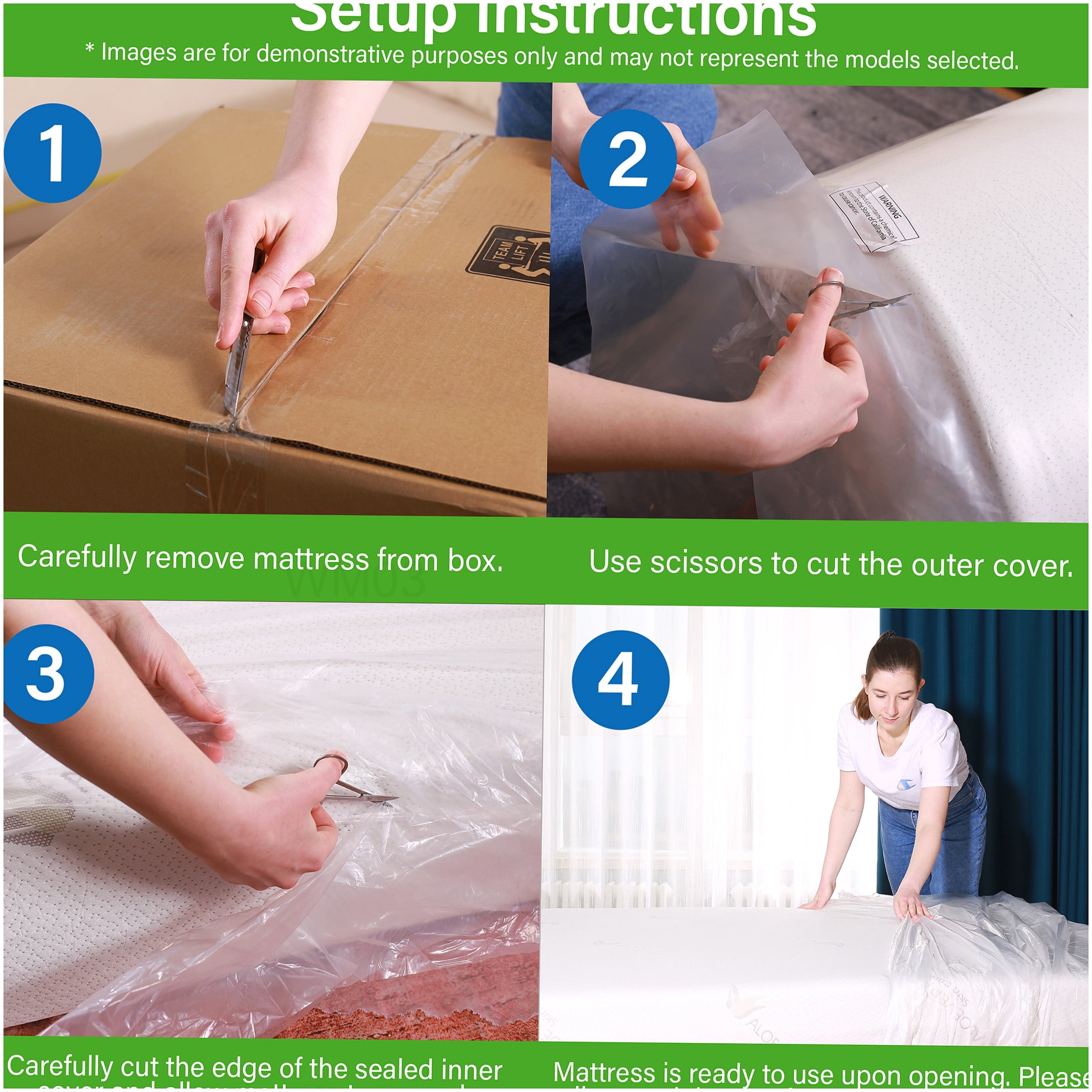 CHAMPFLAG Full Size Gel Memory Foam Mattress 10 Inch, Medium Firm Support, Cool Breeze Fabric, CertiPUR-US Certified, Bed in a Box