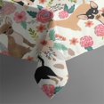 thumbnail image 5 of Chihuahua and Pioneer Flower Rectangle Tablecloth 60"x120",Waterproof Polyester Rectangle Table Cloth, Wipeable Spillproof Polyester Tablecloth for Dining, Camping, Indoor and Outdoor, 5 of 6