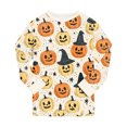thumbnail image 7 of Gerichy Kids Halloween Pajamas Cotton Pumpkin Ghost Print Sleepwear Toddler Girls Boys Halloween Pjs Sets 2T-9T, 7 of 7