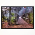 thumbnail image 2 of Designart - Beau Pont sur Ruisseau - Photo de Paysage Impression sur Toile Encadrée, 2 of 4