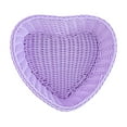 thumbnail image 2 of Trayknick Storage Basket Exquisite Shape Large Capacity PP Colorful Sundry Storage Organizer Box Photography Prop for Home Purple Hearts, 2 of 13