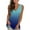Blue, variant on Aloohaidyvio Tops for Women ,Womens T-Shirt Gradient Color V-Neck Sleeveless Tops Blouse