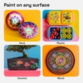 thumbnail image 3 of ARTISTRO 12 Metallic Paint Pens for Glass Marking, Rock Painting, Ceramic, Wood, Fabric, Scrapbooking, DIY Craft Making, Coloring - Acrylic Paint Markers Bullet Tip 2.5mm, 3 of 5