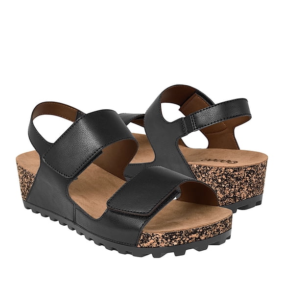 SANDALIAS STYLO MUJER KOLIU SIMIPIEL NEGRO