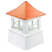 Good Directions Windsor Vinyl Cupola with Copper Roof - 18" Sq x 27"H