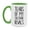 White/Light Green, variant on Funny Solitaire Mug, Tears Of My Solitaire Rivals, 11Oz Or 15Oz Ceramic Coffee Cup