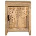 thumbnail image 2 of Mesa de noche vidaXL Industrial de madera de mango 40x30x50 cm Marrón, 2 of 8