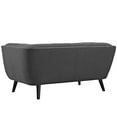 thumbnail image 5 of Modern Contemporary Urban Design Living Room Lounge Club Lobby Armchair and Loveseat Sofa Set, Fabric, Grey Gray, 5 of 5