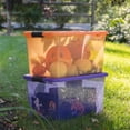 thumbnail image 2 of Sterilite 64 Quart Latching Plastic Storage Container, Purple & Orange (12 Pack), 2 of 10