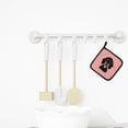 thumbnail image 3 of Checkerboard Pink Smooth Black and Tan Dachshund Pair of Pot Holders, 3 of 3