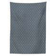 thumbnail image 3 of Ambesonne Japanese Tablecloth Rectangular Table Cover, Floral Checked Tile, 60"x84", Dark Blue Grey, 3 of 4