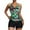 Green, variant on VerPetridure Tankini Swimsuits for Women Tummy Control Two Piece Bathing Suits Floral Print Tank Top with Boyshorts Modest Sports Swimming Suits