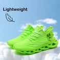 thumbnail image 4 of Zapatillas para correr, caminar, tenis, carretera, deportivas, informales, a la moda, gimnasio, senderismo, para hombre, zapatillas de trabajo, transpirables, cómodas, ligeras, verdes, 4 of 5