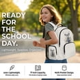 thumbnail image 2 of Kuiaobaty Deer Flower Print Backpack and Pencil Case Set with Lunch Bag for Boys Girls Multi Pockets Backpack Lunch Box with Adjustable Strap Roomy Bookbag Pencil Pouch for School Travel Picnic, 2 of 7